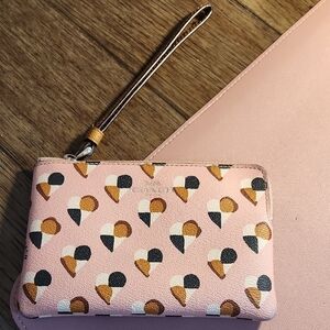 Coach Heart Wristlet